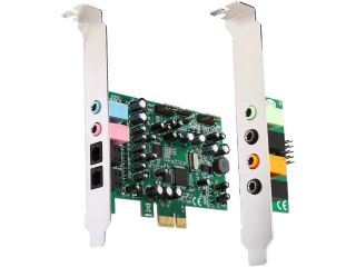 StarTech 7.1 channel sound card   PCI Express, 24 bit, 192KHz Model PEXSOUND7CH