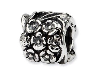 Sterling Silver Floral Decorative Bead