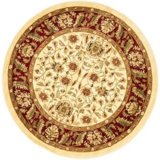 Safavieh Lyndhurst Ivory/Red 8 ft. x 8 ft. Round Area Rug LNH215A 8R