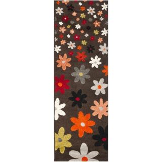 Safavieh Porcello Brown Woven Runner (Common 2 ft x 7 ft; Actual 2.333 ft x 6.583 ft)