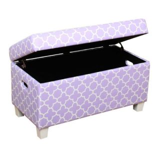 HomePop Modern Lavender Storage Bench