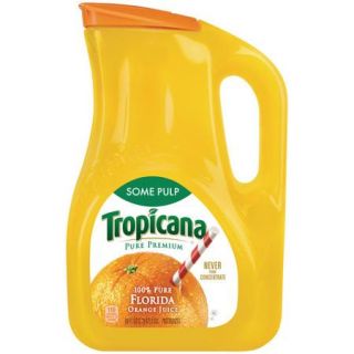 Tropicana Pure Premium Homestyle Some Pulp 100% Orange Juice, 89 fl oz
