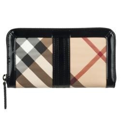 Burberry Check Continental Zip Wallet  ™ Shopping   Top