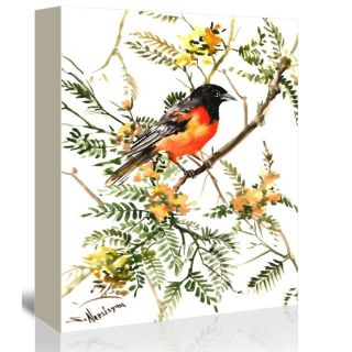 Americanflat Baltimore Oriole Painting Print on Gallery Wrapped Canvas