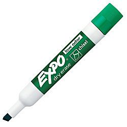 EXPO Low Odor Dry Erase Marker Chisel Point Green
