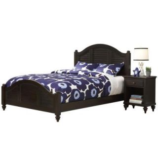 Home Styles Bermuda Espresso Finish Queen Bed and Night Stand 5542 5017