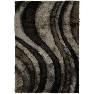 Chandra Flemish Grey/Black 5 ft. x 7 ft. 6 in. Indoor Area Rug FLE51100 576