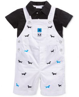 First Impressions Baby Boys 2 Piece Polo Shirt & Shortall Set, Only