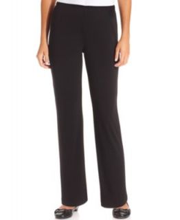 NY Collection Petite Pants, Pull On Straight Leg