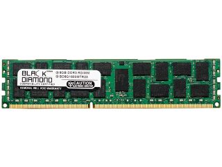 Black Diamond Memory 8GB 240 Pin DDR3 SDRAM ECC Registered DDR3 1600 (PC3 12800) Server Memory Model BD8G1600MTR23