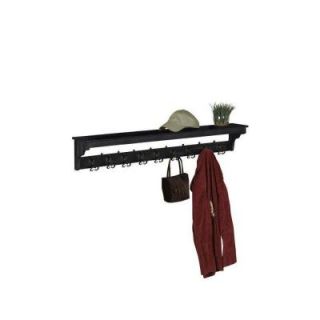 Home Decorators Collection 9 Hook Contemporary Sonoma Coat Rack in Black 0122830210