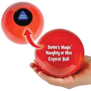 Santa's Naughty or Nice Magic Christmas Crystal Ball