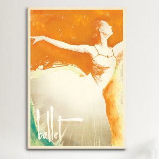 iCanvas Orange Splash Ballerina by Anderson Design Group Painting