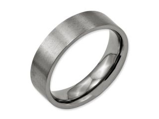 Titanium Flat 6mm Brushed Band