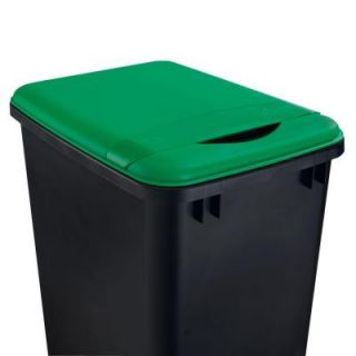 Rev A Shelf 2 in. H x 11 in. W x 15 in. D 50 Qt. Green Waste Container Recycling Lid RV 50 LID G 1