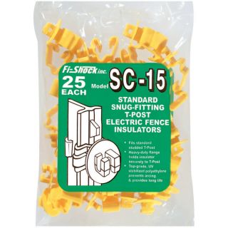 Fi Shock 10 Pack Yellow Plastic T Post Insulators