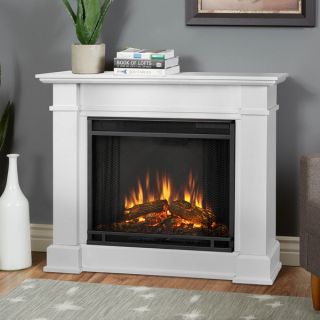 Real Flame Devin White Electric 36.3 inch Fireplace   17662218