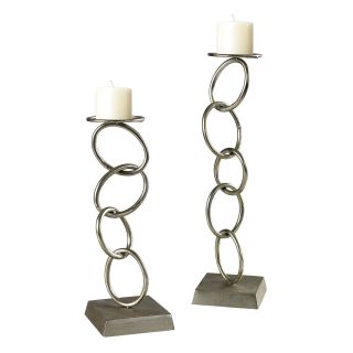 Sterling Industries 2 Piece Chain Candle Holder Set