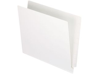 Tops Pendaflex H110DW Reinforced Two Ply Folders  Straight Cut  End Tab  Letter  White  100/Box