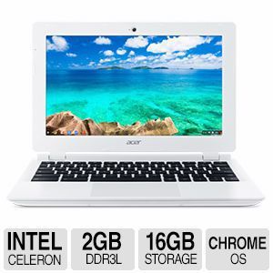 Acer CB3 111 C670 Intel Celeron 2GB Memory 16GB Internal Storage 11.6 Chromebook Google Chrome OS   NX.MQNAA.001
