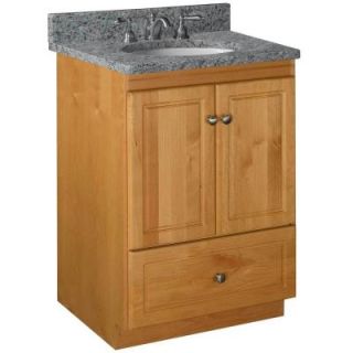 Simplicity by Strasser Ultraline 24 in. W x 21 in. D x 34.5 in. H Vanity Cabinet Only in Natural Alder 01.065.2