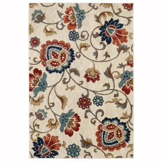 Mohawk Home A+R Shelstone Cream Rectangular Indoor Woven Area Rug (Common 10 x 13; Actual 120 in W x 155 in L x 0.8 ft Dia)