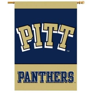BSI Products NCAA 28 in. x 40 in. Pittsburgh 2 Sided Banner with Pole Sleeve 96061