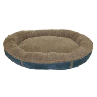 Small Blue Faux Suede and Tipped Berber Round Comfy Cup 1444