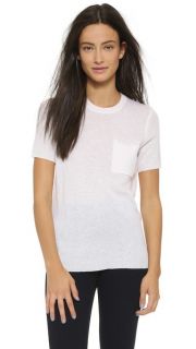 Theory Cashmere Short Sleeve Sweater