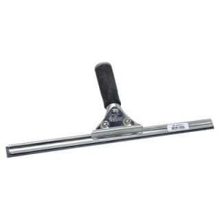 Unger 14 in. Pro Stainless Steel Window Squeegee with Straight Wide Black Rubber Blade UNG PR35