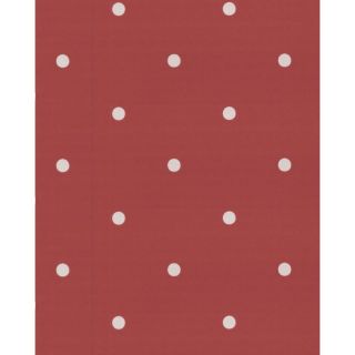 Contour Red Peelable Vinyl Unpasted Textured Wallpaper