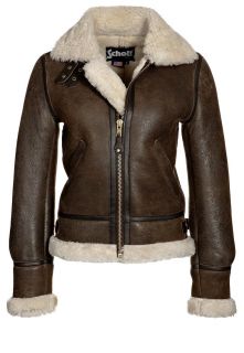 Schott NYC Leather jacket   dark brown