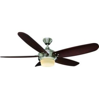 Home Decorators Collection Breezemore 56 in. Indoor Brushed Nickel Ceiling Fan 51558