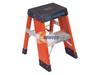 Louisville Ladder   FY8002   Fiberglass Step Stool, 24 Overall Height, 300 lb. Load Capacity, Number of Steps 2