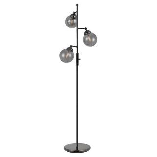 Cal Lighting Prato Metal Floor Lamp with 3 Adjustable Glass Shades