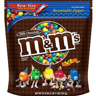 M&M'S Milk Chocolate Candy XL Bag, 42 oz