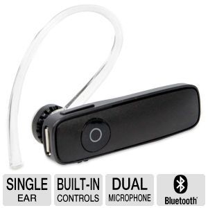 Plantronics Marque 2 M165 88120 01 Bluetooth Headset   Plastic Made, Sliding Power Switch, Built in Controls, Bluetooth Connection, Dual Mic, Black