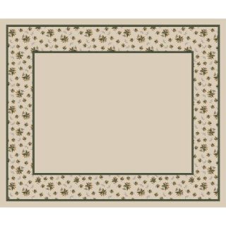 Milliken Woodland Rectangular Cream Floral Tufted Area Rug (Common 10 ft x 13 ft; Actual 10.75 ft x 13.16 ft)