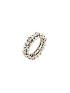 Tiffany & Co. Schlumberger Platinum & Diamond Criss Cross Ring by Tiffany & Co.