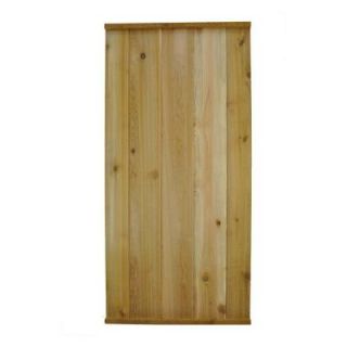 Signature Development 48 in. H x 23.25 in. W Western Red Cedar Tongue and Groove Fence Board Panels (4 Pieces) 23.25X48