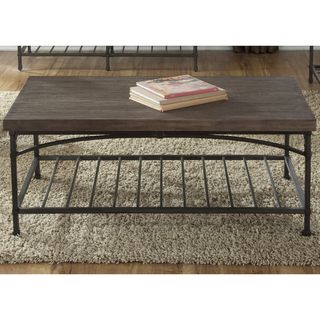 Liberty Franklin Transitional Rustic Brown Cocktail Table  