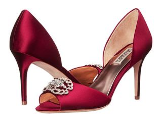 Badgley Mischka Seneca Garnet Red Satin