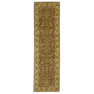 Safavieh Antiquity Brown/Gold 2 ft. 3 in. x 14 ft. Runner AT311A 214