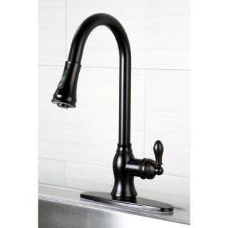 Kitchen Oil rubbed Bronze Single Handle Faucet with Pull Down Spout