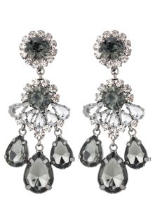 sweet deluxe BURGAS   Earrings   gunmetal/black diamond/crystal