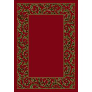 Milliken Olympius Rectangular Red Transitional Tufted Area Rug (Common 5 ft x 8 ft; Actual 5.33 ft x 7.66 ft)
