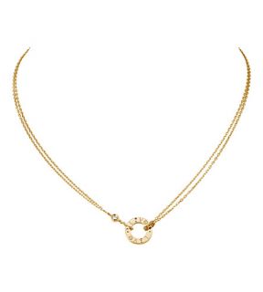 CARTIER   Love 18ct yellow gold and diamond necklace