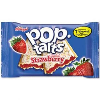Keebler 31732 Pop Tarts, Frosted Strawberry, 3.67 Oz, 2/pack, 6 Packs/box