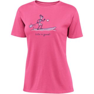 Life Is Good Womens Crusher Tee Jackie Paddle Board 730856