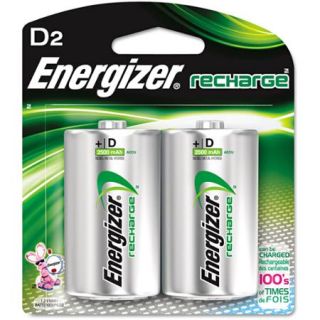 Energizer Rechargeable D, 2 Pack